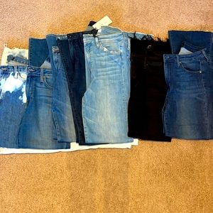 Assorted Flying Monkey and Just Black jeans,cropped, flare. All Size 29. 7 pairs